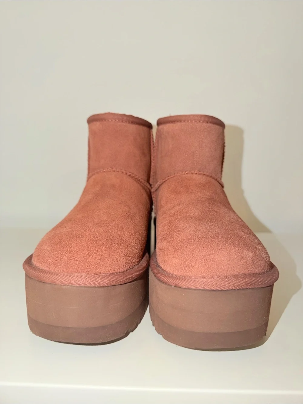Uggs Classic Mini Platform Women’s Platform Suede Jasper Booties, Size 5